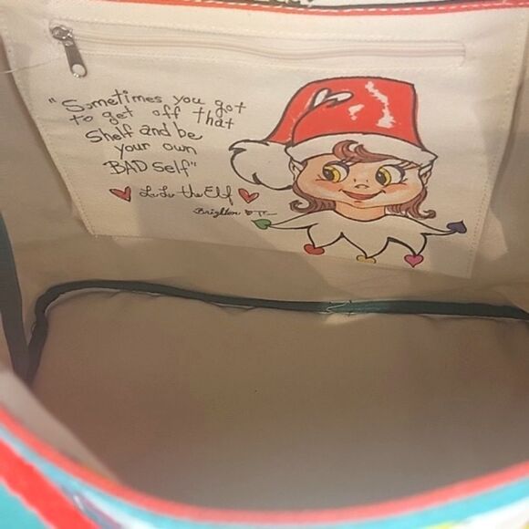 Brighton Holiday Christmas Love & Joy Canvas Tote - Picture 8 of 15
